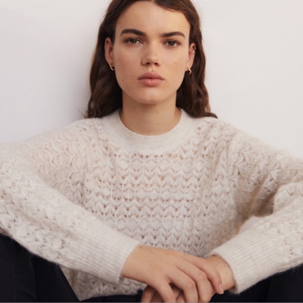 Mango Crochet Sweater View 2